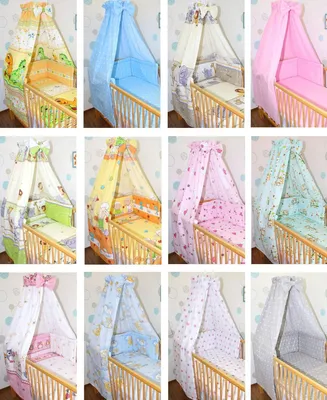 Produktbild von Vollstoffhimmel für Babybett mit Schleife