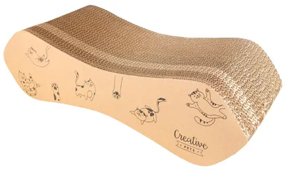 Productafbeelding van Creative Pets Krabplank Groot 57 x 21 x 16 cm, Natuurlijke Krabpaal