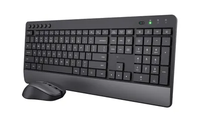 Image de Set clavier et souris Trust sans fil QWERTY Design italien
