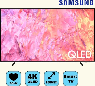 Produktbild von Samsung QE43Q60CAU, 109,2 cm (43"), 3840 x 2160 Pixel, QLED, Smart-TV, WLAN, Schwarz