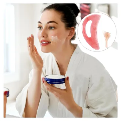 Produktbild von Großes Gua Sha Massagegerät mit Griff für Ganzkörperanwendungen
