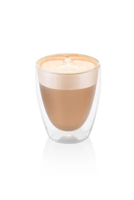 Zdjęcie produktu dla Eta Cappuccino, Przezroczysty, Szkło borokrzemowe, Owalny, 2 szt., 240 ml
