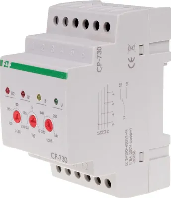 Produktbild von SPANNUNGSRELAIS Dreiphasig mit Zeitschloss CP-730 F&F