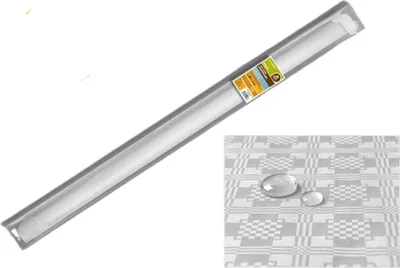 Produktbild von Plastifizierte Rollentischdecke Weiß 5 x 1,2 m