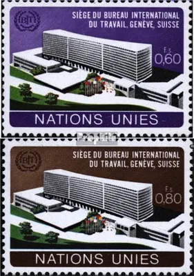 Produktbild von Briefmarken UNO - Genf 1974 Mi 37-38 (kompl.Ausg.) gestempelt IAO