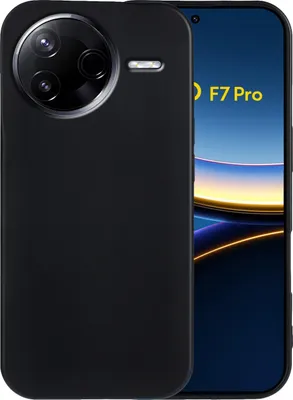 Image de Cazy Coque compatible avec Xiaomi Poco F7 Pro Coque en Silicone - Coque Flexible - Noir