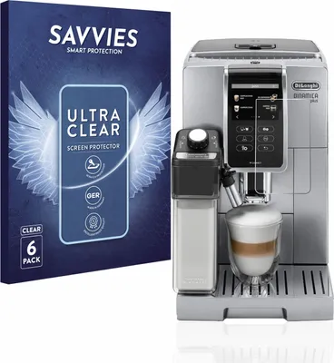 Produktbild von 6x Für DeLonghi Dinamica Plus ECAM370.95.T Schutzfolie Savvies Displayschutz Display Schutz Folie Klar Transparent