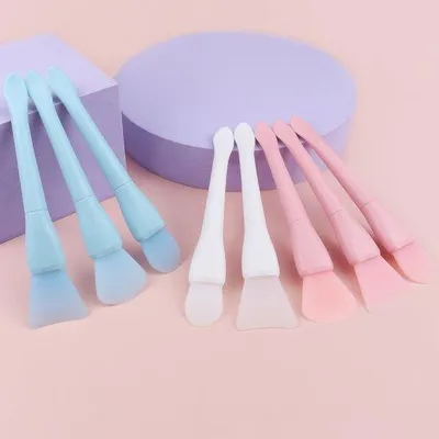 Immagine prodotto di Set di pennelli in silicone, applicatore, pennello a vite, applicatore per maschere facciali (maschera all'argilla), maschere facciali fai da te in diverse forme