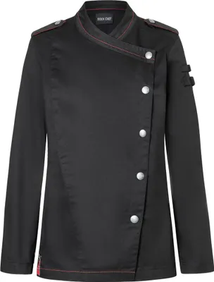 Produktbild von KARLOWSKY Damen Kochjacke ROCK-CHEF®-Stage2 Langarm Schwarz 44