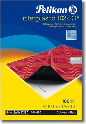 Produktbild von Pelikan Kohlepapier Interplastic 1022G, DIN A4, 10 Blatt, 1 Set