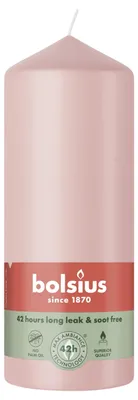 Produktbild von Bolsius Stumpenkerze rosa 15 cm Ø 5,8 cm