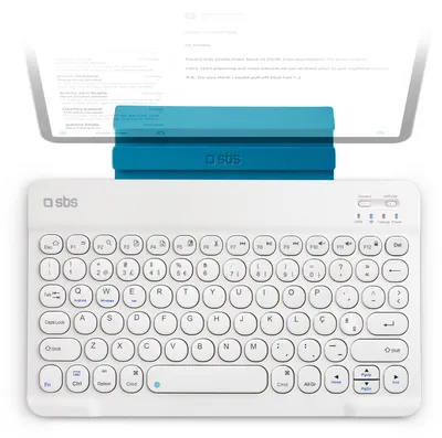 Image de SBS Clavier sans fil QWERTY portugais avec support