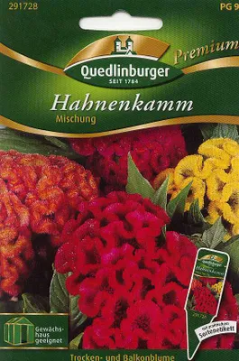 Produktbild von Quedlinburger Saatgut - Hahnenkamm Mischung - Samen - 291728