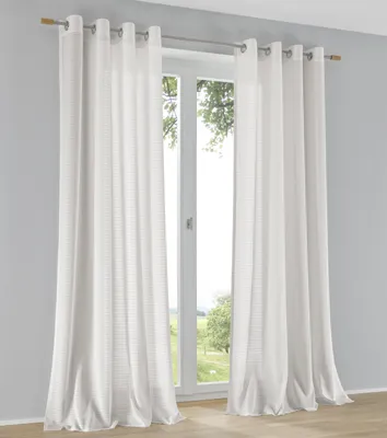 Produktbild von Halbtransparenter Vorhang Areggo in Weiß/Offwhite ca. 135 x 225 cm (1 Stück)