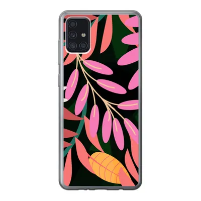 Produktbild von MuchoWow® Handyhülle Schutzhülle Hülle für Samsung Galaxy A52 5G Tropisch - Blumen - Muster Silikon Softcase Handy Hülle - Umschlag