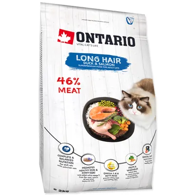Obrázek produktu pro Krmivo Ontario Cat Longhair 2kg