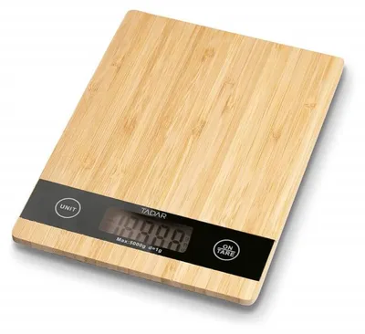 Productafbeelding van Elektronische keukenweegschaal, 5 kg, bamboe