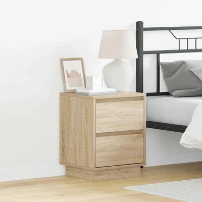 Produktbild von vidaXL Nachttisch Sonoma-Eiche 39 x 34,5 x 50 cm Holzwerkstoff