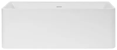 Produktbild von BELIANI Badewanne Weiß Acryl Freistehend Rechteckig 160 x 73 cm mit Überlauf Ablaufgarnitur ohne Armatur s Modernes Design für 1 Person