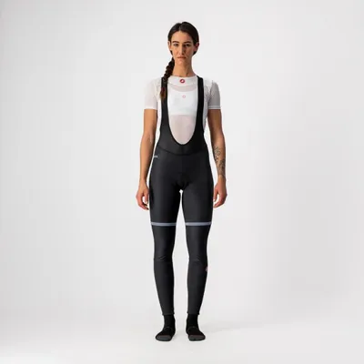 Produktbild von CASTELLI Lange Fahrradhose mit Trägern - POLARE W - Schwarz M