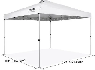 Zdjęcie produktu dla Namiot wodoodporny – biały – altana ogrodowa – namiot ogrodowy – 304,8 x 304,8 cm – wodoodporny – namiot ogrodowy do ogrodu
