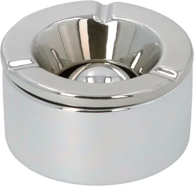 Produktbild von Angelo Keramik Windaschenbecher, Chrom glänzend 11,2cm