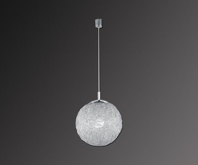 PAUL NEUHAUS Pendelleuchte 2783-55, für E27 max. 100 W, Aluminiumdrahtgeflecht