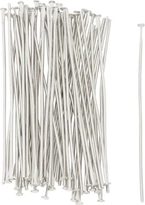 Produktbild von Stifte für Zauberperle, ca. 50mm, 50 Stück Silber