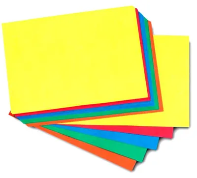 Produktbild von A2 Recyclingpapier – 180 g/m² – 25 Blatt in leuchtenden Farben