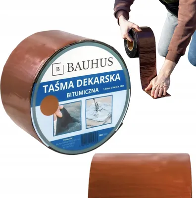 Produktbild von Braunes Bitumen-Dachband, wasserdichte Abdichtung, 10 cm/10 m