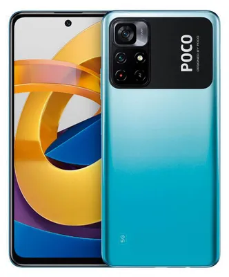 Produktbild von POCO M4 Pro 5G 16,8 cm (6.6") Dual-SIM Android 11 USB Typ-C 4 GB 64 GB 5000 mAh Blau