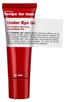 Produktbild von Rezept fü r Mä nner, Under Eye Gel, 100% vegan, minimiert Schwellungen, morgens und abends, Augengel, 25 ml
