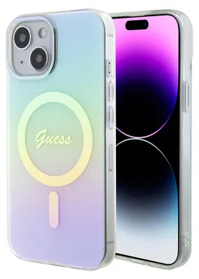 Produktbild von Guess Guhmp15Mhitsq Iphone 15 Plus 6,7 Türkis/Türkis Hardcase Iml Schillernd Magsafe