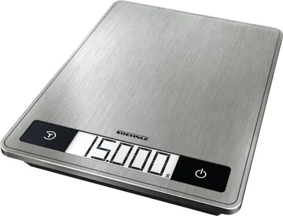 Obrázok produktu pre Soehnle Page Profi 200, Elektronická kuchynská váha, 15 kg, 1 g, Nerezová oceľ, Nerezová oceľ, Sklo