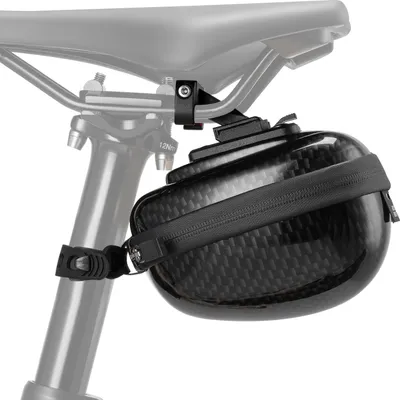 Zdjęcie produktu dla ROCKBROS Torba na siodełko rowerowe Hard Shell 0.4L z uchwytem Czarny