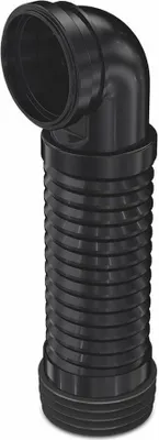 Produktbild von Flexibler Anschluss mit Bogen 90° für Hänge WC, 205-370mm