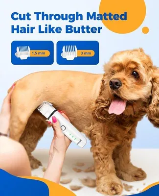 Productafbeelding van Hondenhaartrimmer - Stille trimmer voor honden, trimmertje voor baardhaar, geschikt voor honden, katten, poten, ogen, oren en gezicht