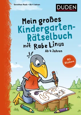 Produktbild von Mein großes Kindergarten-Rätselbuch mit Rabe Linus - ab 4 Jahren