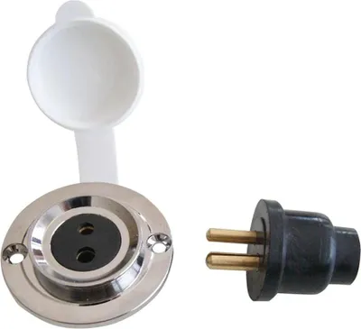 Obrázok produktu pre Oem Marine Double Pole Plug 3a Golden Golden Jedna veľkosť