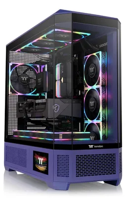 Produktbild von Thermaltake CA-11H-00FNWN-00, Full Tower, PC, Blau, ATX, EATX, micro ATX, Mini-ITX, SPCC, Gehärtetes Glas, Multi