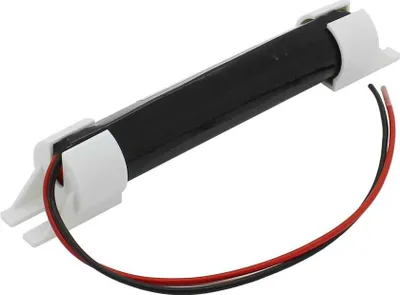 Productafbeelding van NiMH-accu voor noodverlichting, 3,6V, 1800mAh, type L1x3 (Sub-C), met 200mm kabel en eindkappen, geschikt voor Präzisa E08408T