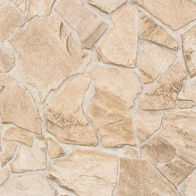 Produktbild von A.S. Creation | Bricks & Stones | 389329 | Vliestapete | Steinoptik | 0.53 x 10.05 m | Beige | Wohnzimmer | Flur | Büro