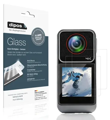 Produktbild von 2x Schutzfolie für MENDUNER hut1d6iwsg - Anti-Shock 9H Folie dipos Glass Kunststoffglas