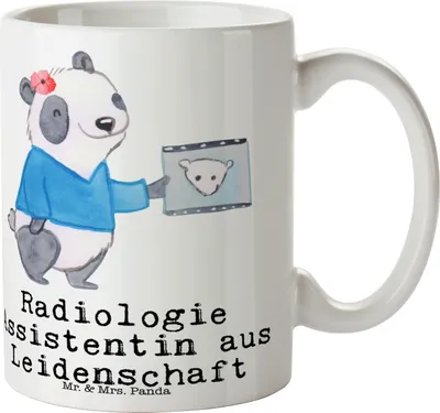 Produktbild von Mr. & Mrs. Panda Kaffeetasse Radiologie Assistentin Leidenschaft - Weiß - Geschenk, Pott, Kaffeebecher, Trinkbecher, Tasse, Becher