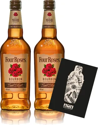 Produktbild von Four Roses 2er Set Bourbon Est. 1888 0,7L (40% vol) Kentuckys Straight Bourbon Whiskey - [Enthält Sulfite]