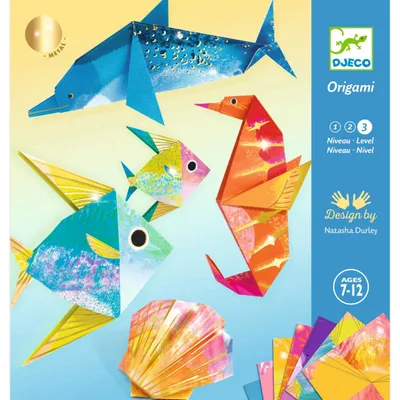 Image de Jeu créatif origami Créatures marines, Djeco