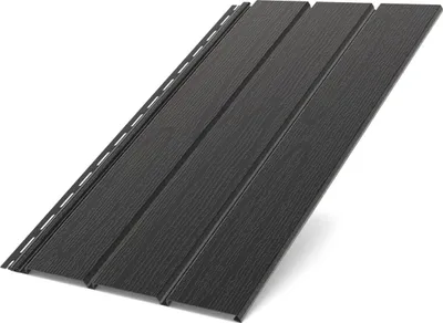 Produktbild von BRYZA Dachuntersichtplatte Vollkunststoff, Länge 3M, Breite 305 mm, Schwarz RAL 9005
