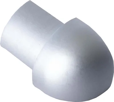 Produktbild von Dalsys Außeneck für Fliesenschiene Aluminium (eloxiert) Viertelkreisprofil 8mm, Silber matt Fliesenprofil