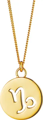 Produktbild von cai Halskette Steinbock Sternzeichen 925/- Sterling Silber vergoldet