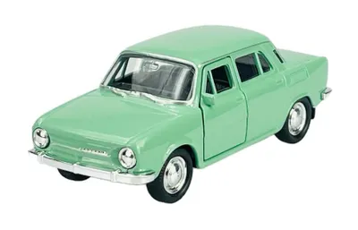 Produktbild von Welly Skoda 100 Grün 1:34-1:39 Die Cast Metall Modell Neu im Kasten 43804